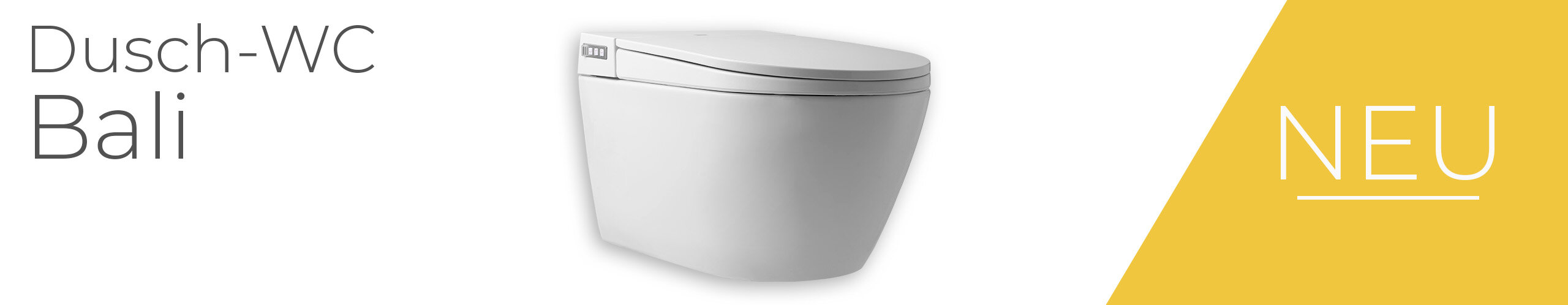 Neu im Sortiment! MEWATEC BALI Dusch WC Komplettanlage. Supergünstiger Preis, alle Komfortfunktionen an Bord.