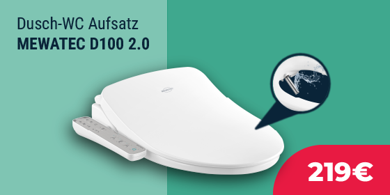 MEWATEC D100 2.0 - Dusch-WC-Aufsatz