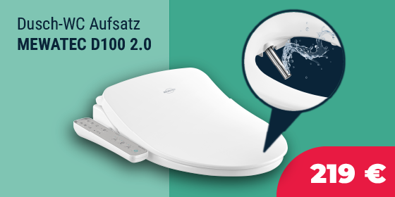 MEWATEC D100 2.0 - Dusch-WC-Aufsatz