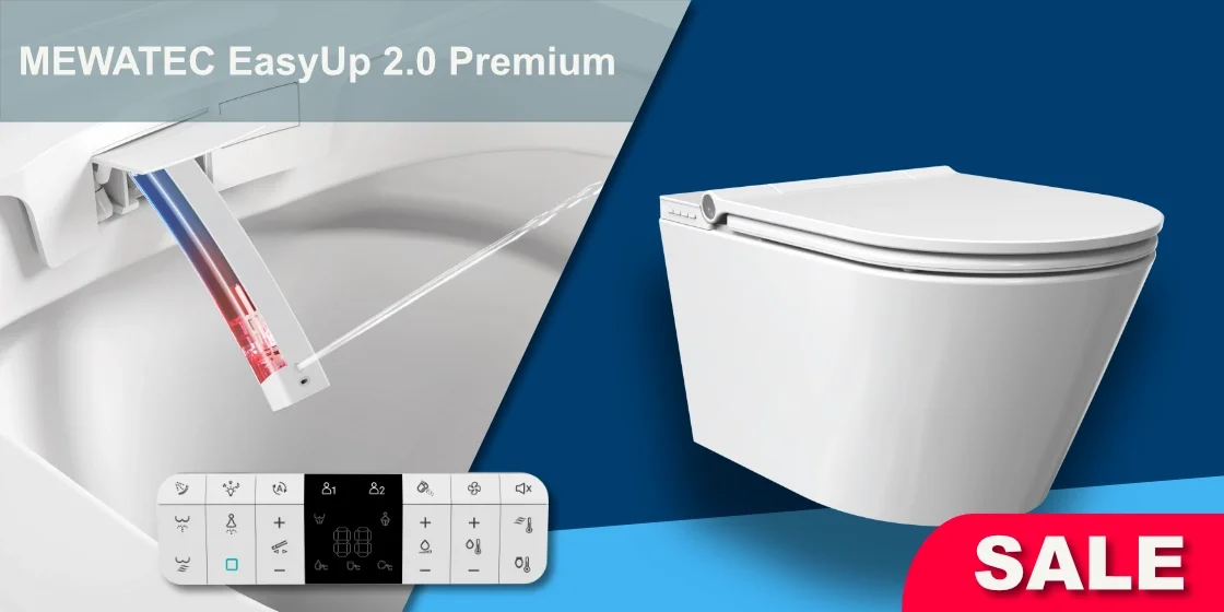 Dusch-WC-Komplettanlage - MEWATEC EasyUp 2.0 E1000 - jetzt vorbestellen