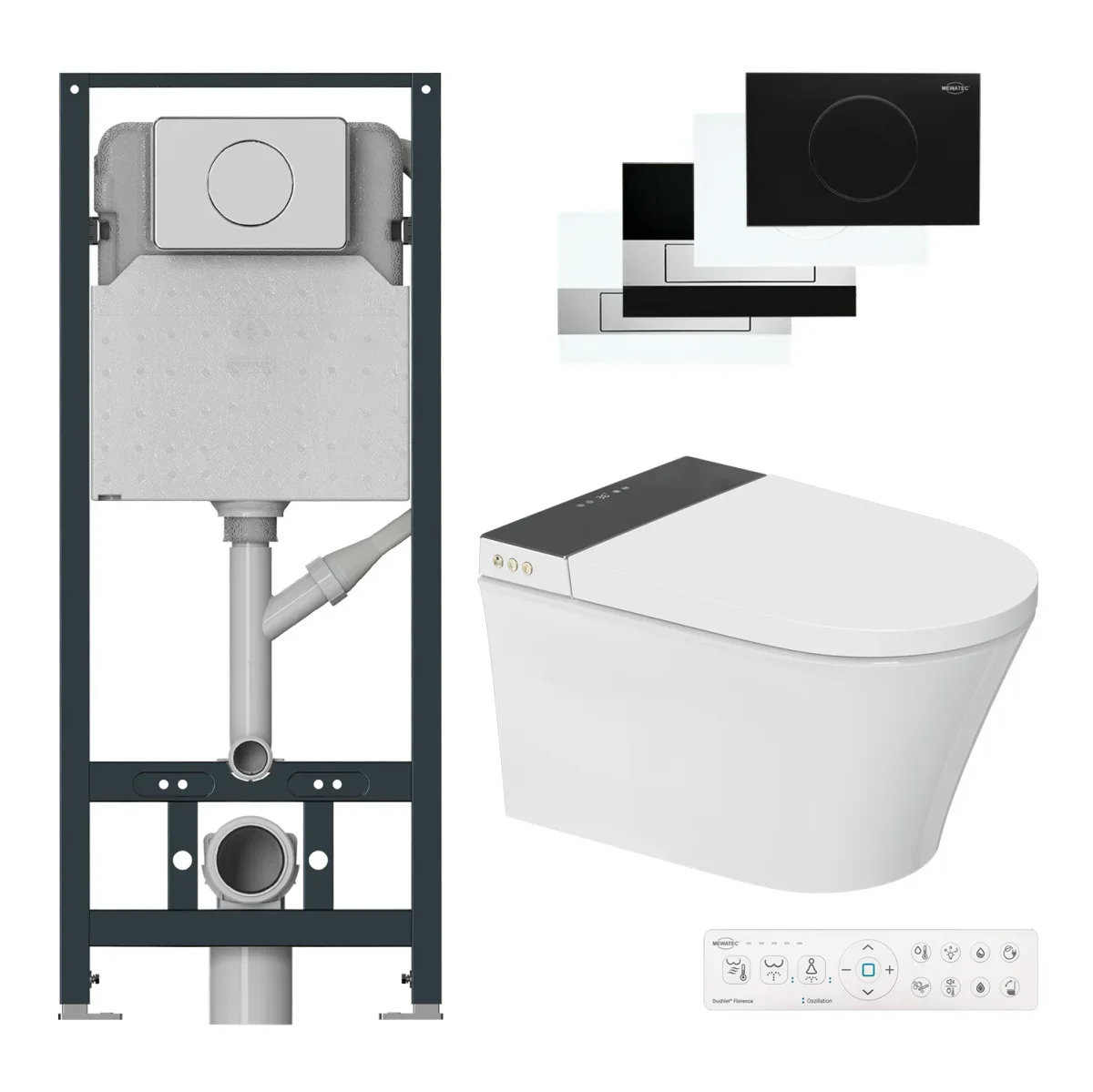 MEWATEC Florence Dusch-WC-Set