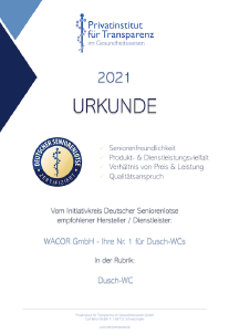 Initiativkreis Deutscher Seniorenlotse Urkunde WACOR GmbH