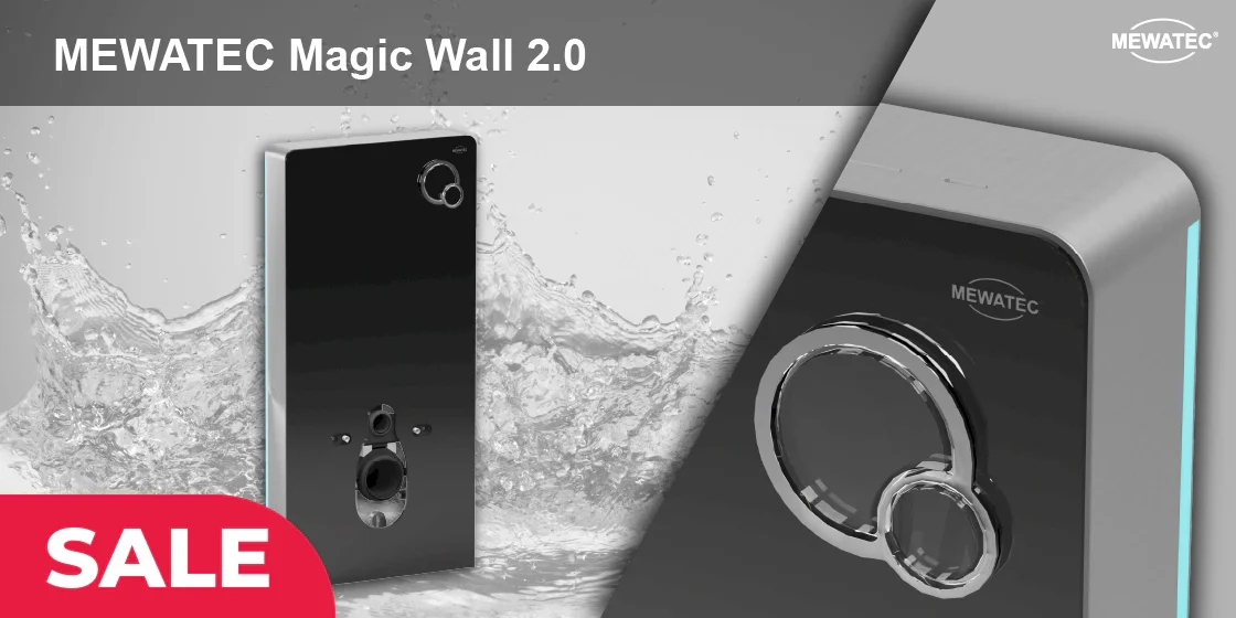 Aufputz-Spülsystem - MEWATEC MagicWall 2.0 - Spülkasten mit LED jetzt bestellen