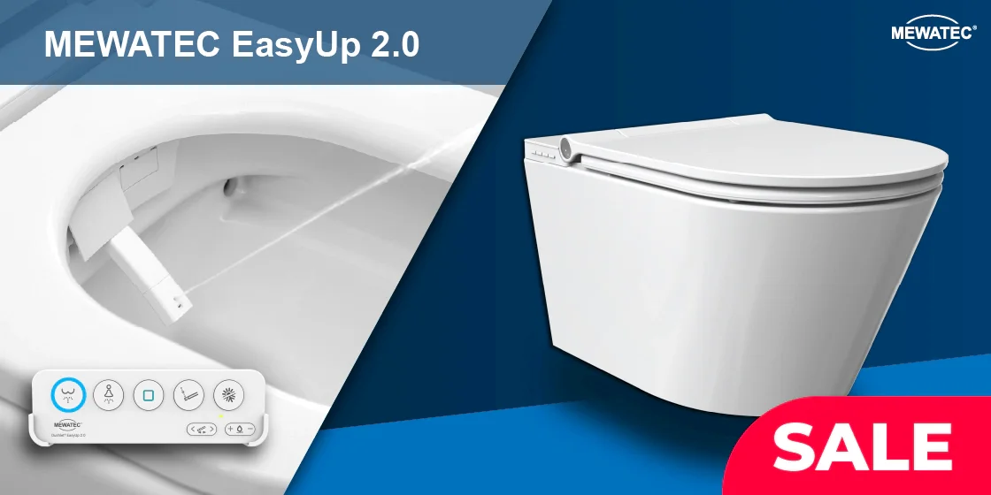 Dusch-WC-Komplettanlage - MEWATEC EasyUp 2.0 E1000 - jetzt vorbestellen
