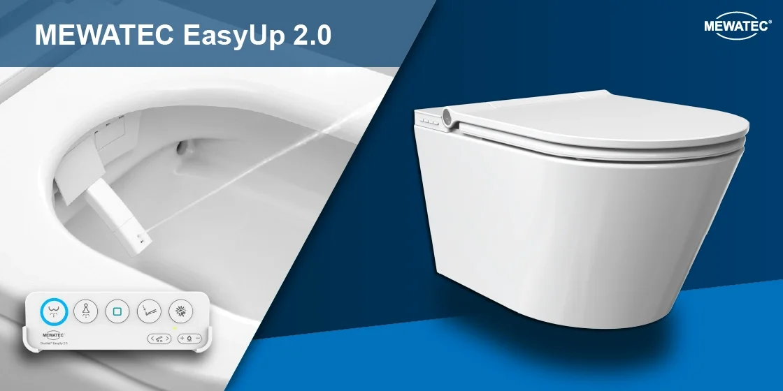 Dusch-WC-Komplettanlage - MEWATEC EasyUp 2.0 E1000 - jetzt vorbestellen