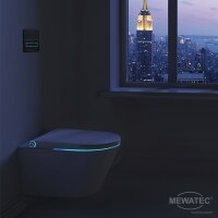 MEWATEC Memphis Premium Dusch WC Komplettanlage wandhängend, spülrand