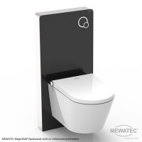 MEWATEC Memphis Premium Dusch WC Komplettanlage wandhängend, spülrand