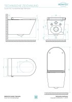 MEWATEC Memphis Premium Dusch WC Komplettanlage wandhängend, spülrand