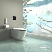 MEWATEC Memphis Premium Dusch WC Komplettanlage wandhängend, spülrand