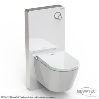 MEWATEC Memphis Premium Dusch WC Komplettanlage wandhängend - Kombipaket mit Kalkschutzfiltern (8 Stück)