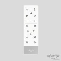 MEWATEC Memphis Premium Dusch WC Komplettanlage wandhängend - Kombipaket mit Kalkschutzfiltern (8 Stück)