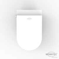 MEWATEC Memphis Premium Dusch WC Komplettanlage wandhängend - Kombipaket mit Kalkschutzfiltern (8 Stück)