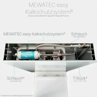 MEWATEC Kombi-Set Dusch WC Komplettanlage Memphis Basic und Sanitärmodul MagicWall© schwarz - bodenstehend