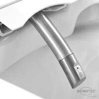 MEWATEC Kombi-Set Dusch WC Komplettanlage Memphis Premium und Sanitärmodul MagicWall© schwarz - bodenstehend