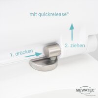MEWATEC Kombi-Set WC Twin No.1 mit Vorwandelement SlimFix
