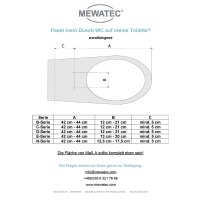 MEWATEC D300 2.0 Dusch WC Aufsatz