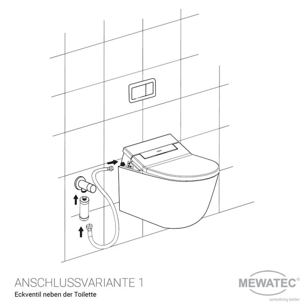 WACOR Dusch WC Aufsatz MEWATEC D300 Bidet Toilettensitz - 4