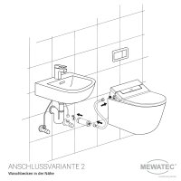 MEWATEC D300 2.0 Dusch WC Aufsatz