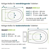 MEWATEC D100 2.0 Dusch WC Aufsatz