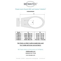 [B-Ware] MEWATEC C300 Dusch WC Aufsatz