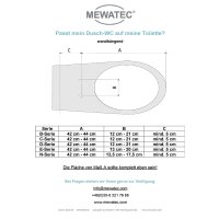 [B-Ware] MEWATEC C300 Dusch WC Aufsatz