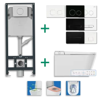 MEWATEC Dusch-WC Komplettset Florence edge Pro Plus F2200e