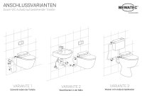 MEWATEC Dusch-WC Aufsatz Ohio O800-V mit Fernbedienung 1