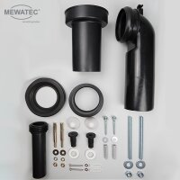 MEWATEC Sanitärmodul MagicWall© 2.0 LED für bodenstehende Toiletten in schwarz