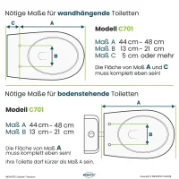 MEWATEC Colorado C701 Dusch-WC Aufsatz