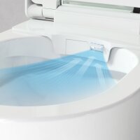 EasyUp 2.0 Serie, Dusch WC Komplettanlage, Vortex Spülung, wandhängend, spülrandlos, Nanobeschichtung, Sitzheizung