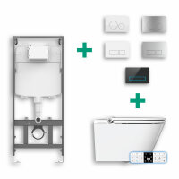 MEWATEC EasyUp 2.0 Dusch-WC mit SlimFix UP-Vorwandelement