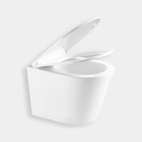 MEWATEC Wand-WC Luisiana LC100 – Spülrandloser Tiefspüler mit Tornado-Spülung