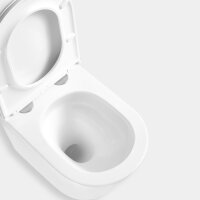 MEWATEC Wand-WC Luisiana LC100 – Spülrandloser Tiefspüler mit Tornado-Spülung