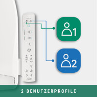 [B-Ware] MEWATEC Dusch-WC Aufsatz Ohio O100-V