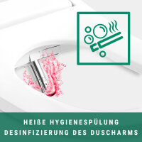 [B-Ware] MEWATEC Dusch-WC Aufsatz Ohio O100-V