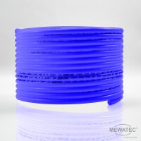 MEWATEC Installationsschlauch 1/4 Zoll Meterware blau