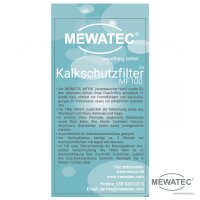 MEWATEC Dusch-WC Kalkschutzfilter MF 100 - 2-Jahresvorrat (8 Stück)