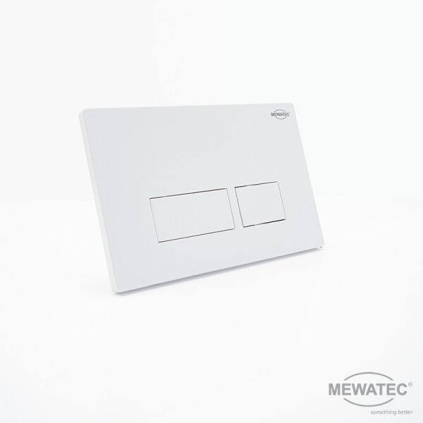 MEWATEC Betätigungsplatte SlimFix SF114 weiß - eckig