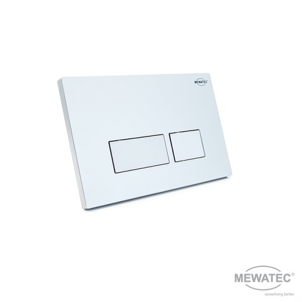 MEWATEC Betätigungsplatte SlimFix SF116 silber matt - eckig