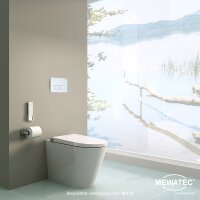 MEWATEC Betätigungsplatte SlimFix SF116 silber matt - eckig