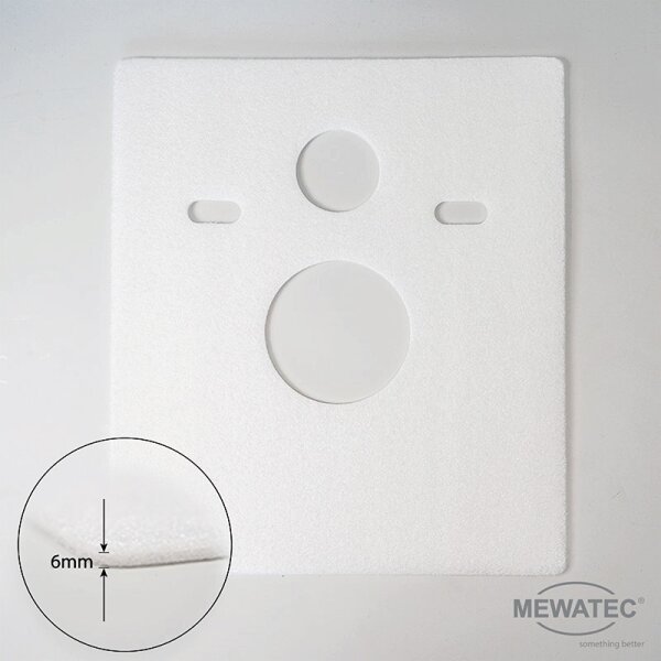 MEWATEC Spülkasten MagicWall Spülwand Vorwandelement Sanitärmodul - Preis-Leistungs-Sieger (weiß) - 5