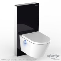 MEWATEC Sanitärmodul MagicWall© Sensor Spülung für wandhängende Keramiken, schwarz