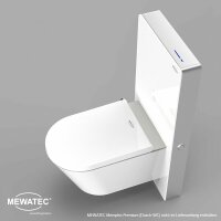 MEWATEC Sanitärmodul MagicWall© Sensor Spülung für wandhängende Keramiken, weiß