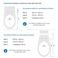 MEWATEC E900 Premium Dusch WC Aufsatz