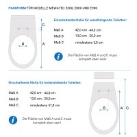 MEWATEC E900 Premium Dusch WC Aufsatz