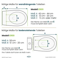 MEWATEC E900 Premium Dusch WC Aufsatz