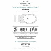 MEWATEC C100 Dusch WC Aufsatz