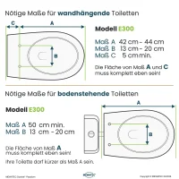 MEWATEC E300 Dusch WC Aufsatz