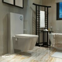 MEWATEC EasyUp Premium Dusch WC Komplettanlage wandhängend, spülrandlos