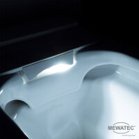 MEWATEC EasyUp Premium Dusch WC Komplettanlage wandhängend, spülrandlos